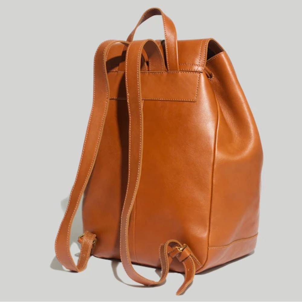 Madewell The Transport Rucksack In English Saddle NEW - Picture 4 of 11